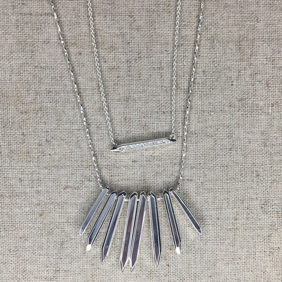 Stella & Dot Jewelry - Rebel Cluster Necklace - Silver | Stella & Dot